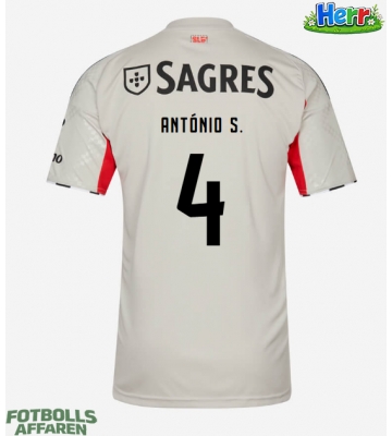 Benfica Antonio Silva #4 Bortatröja 2025-26 Kortärmad